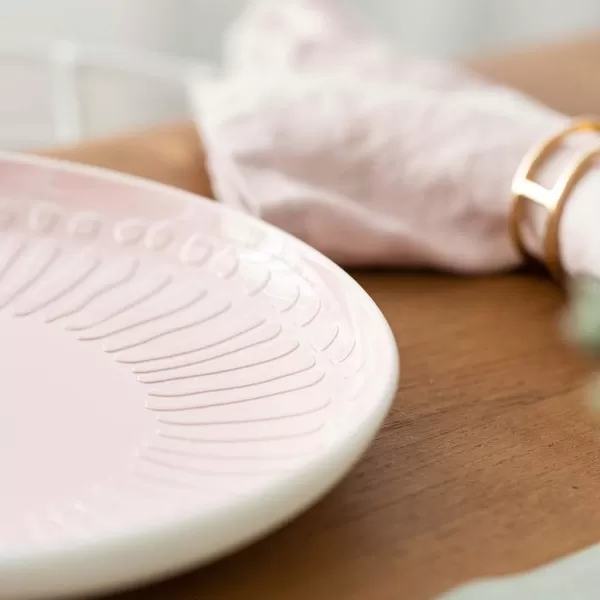Villeroy &amp; Boch it's my match powder Serving Bowl : Blossom, 10.25 in, Premium Porcelain, White/Pink