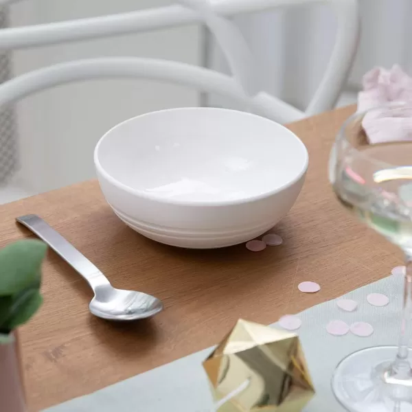 Villeroy &amp; Boch it's my match powder Serving Bowl : Blossom, 10.25 in, Premium Porcelain, White/Pink