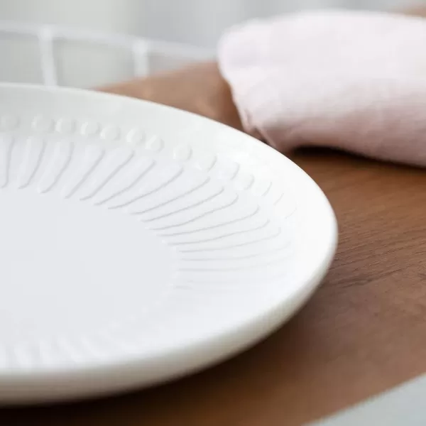 Villeroy &amp; Boch it's my match powder Serving Bowl : Blossom, 10.25 in, Premium Porcelain, White/Pink