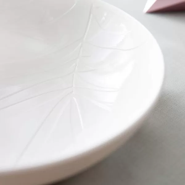 Villeroy &amp; Boch it's my match powder Serving Bowl : Blossom, 10.25 in, Premium Porcelain, White/Pink