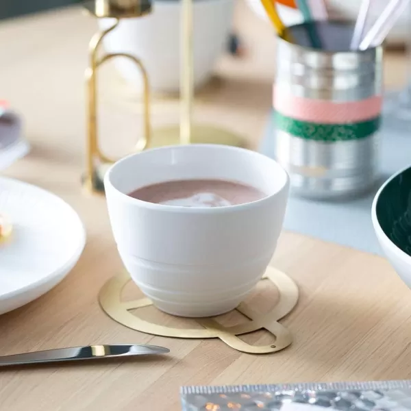 Villeroy &amp; Boch it's my match powder Serving Bowl : Blossom, 10.25 in, Premium Porcelain, White/Pink