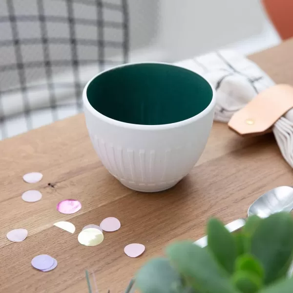 Villeroy &amp; Boch it's my match powder Serving Bowl : Blossom, 10.25 in, Premium Porcelain, White/Pink