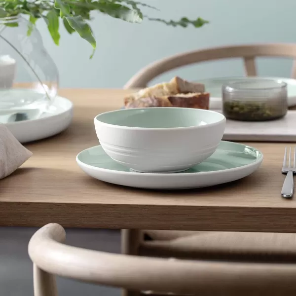 Villeroy &amp; Boch it's my match powder Serving Bowl : Blossom, 10.25 in, Premium Porcelain, White/Pink