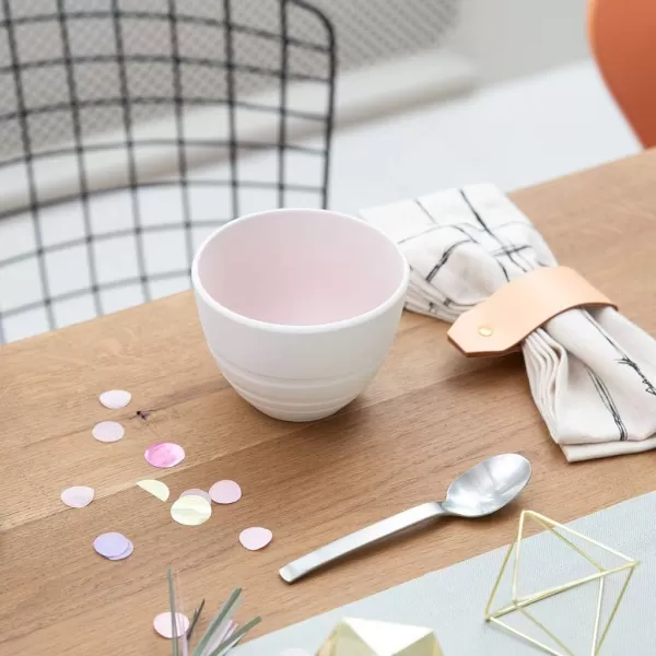Villeroy &amp; Boch it's my match powder Serving Bowl : Blossom, 10.25 in, Premium Porcelain, White/Pink