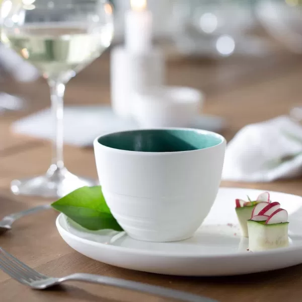 Villeroy &amp; Boch it's my match powder Serving Bowl : Blossom, 10.25 in, Premium Porcelain, White/Pink