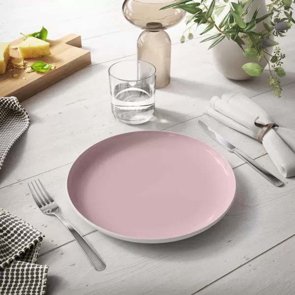 Villeroy &amp; Boch it's my match powder Serving Bowl : Blossom, 10.25 in, Premium Porcelain, White/Pink