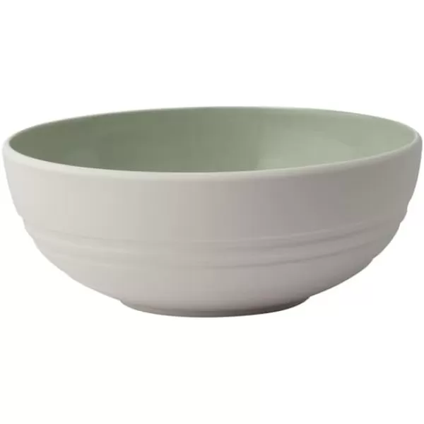 Villeroy &amp; Boch it's my match powder Serving Bowl : Blossom, 10.25 in, Premium Porcelain, White/Pink