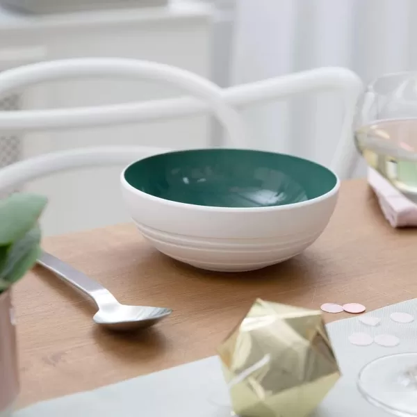 Villeroy &amp; Boch it's my match powder Serving Bowl : Blossom, 10.25 in, Premium Porcelain, White/Pink