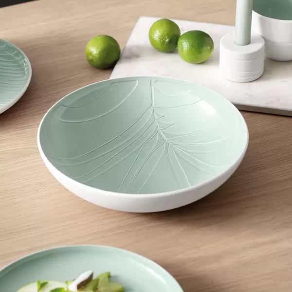Villeroy &amp; Boch it's my match powder Serving Bowl : Blossom, 10.25 in, Premium Porcelain, White/Pink