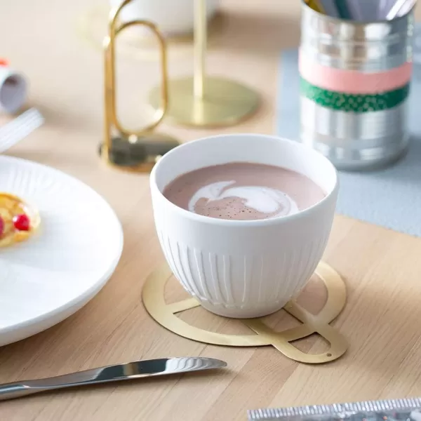 Villeroy &amp; Boch it's my match powder Serving Bowl : Blossom, 10.25 in, Premium Porcelain, White/Pink