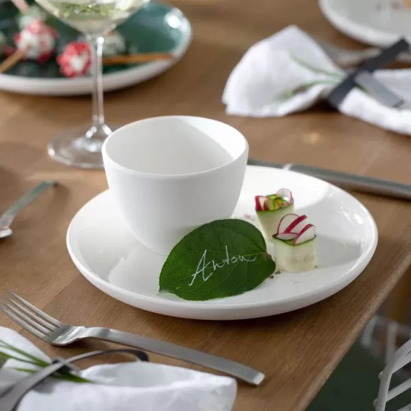 Villeroy &amp; Boch it's my match powder Serving Bowl : Blossom, 10.25 in, Premium Porcelain, White/Pink