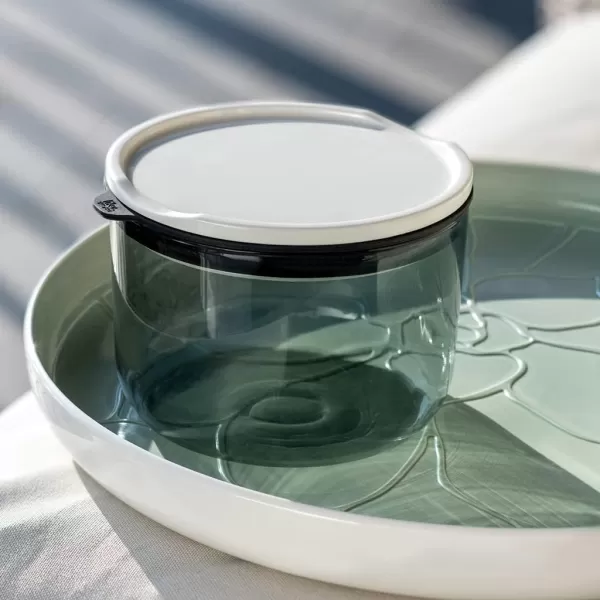 Villeroy &amp; Boch like ToGo &amp; ToStay - lunch box, 13 x 9.5 cm, premium porcelain, round, Mint green