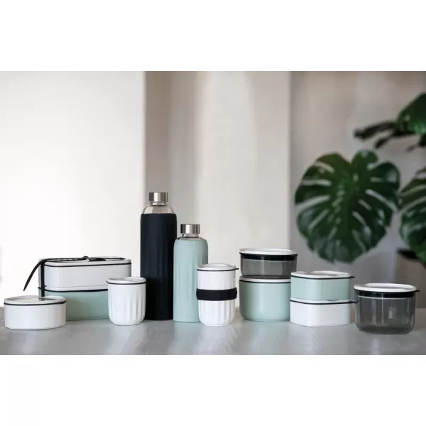 Villeroy &amp; Boch like ToGo &amp; ToStay - lunch box, 13 x 9.5 cm, premium porcelain, round, Mint green