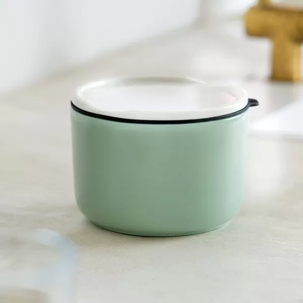 Villeroy &amp; Boch like ToGo &amp; ToStay - lunch box, 13 x 9.5 cm, premium porcelain, round, Mint green