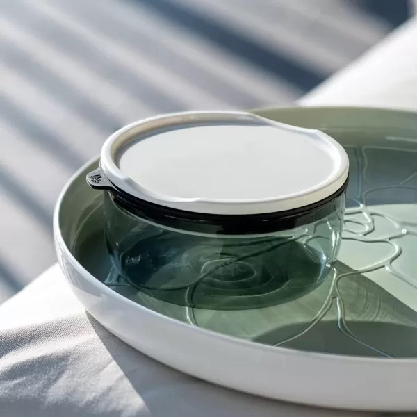 Villeroy &amp; Boch like ToGo &amp; ToStay - lunch box, 13 x 9.5 cm, premium porcelain, round, Mint green