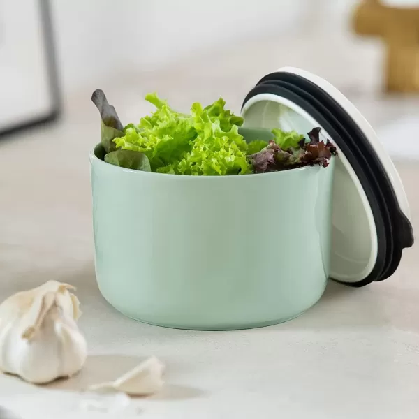 Villeroy &amp; Boch like ToGo &amp; ToStay - lunch box, 13 x 9.5 cm, premium porcelain, round, Mint green