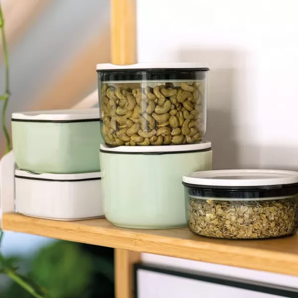 Villeroy &amp; Boch like ToGo &amp; ToStay - lunch box, 13 x 9.5 cm, premium porcelain, round, Mint green