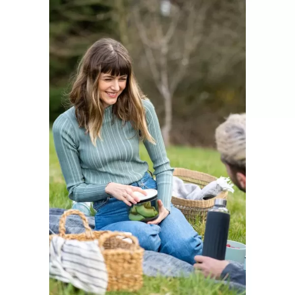 Villeroy &amp; Boch like ToGo &amp; ToStay - lunch box, 13 x 9.5 cm, premium porcelain, round, Mint green