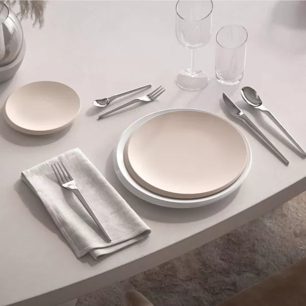 Villeroy &amp; Boch – NewMoon Beige Breakfast Plate 24 x 24 x 2.5 cm, Plate Made from Premium Porcelain