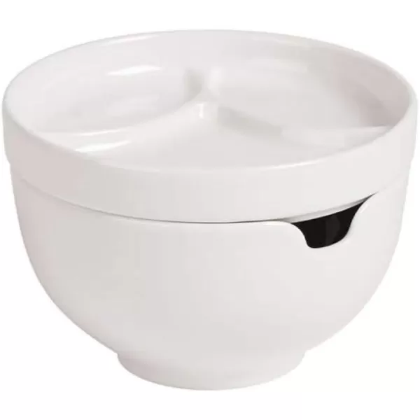 Soup Passion Tureen by Villeroy &amp; Boch -Premium Porcelain - Made in Germany - Dishwasher and Microwave Safe - Service for 4 - 84.5 Ounce Capacity - 12.5 x 10.25 x 4 Inches