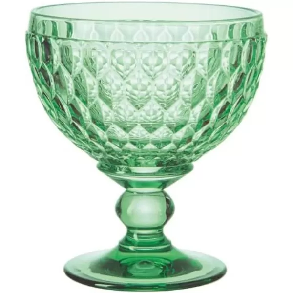 Villeroy &amp; Boch Boston col Bowl, Extravagant, Elegant Sparkling Wine and Champagne, Crystal Glass, Blue, 400 ml