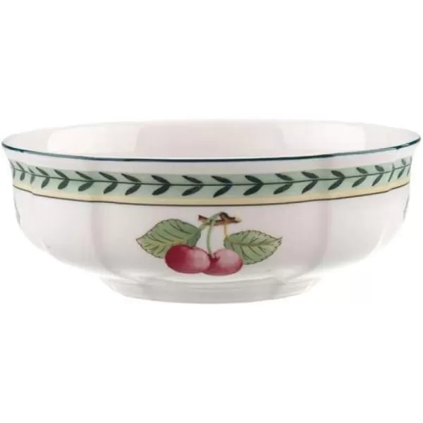 Villeroy &amp; Boch French Garden Fleurence 4in Bowl, 20 oz, Premium Porcelain, White/Colored