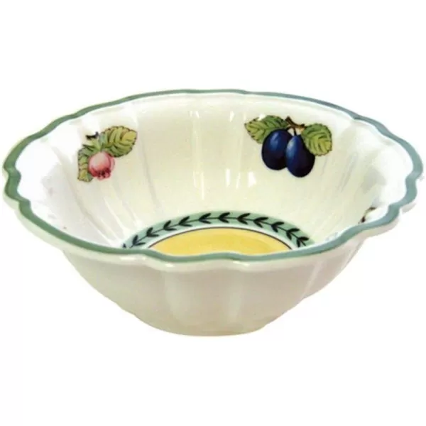 Villeroy &amp; Boch French Garden Fleurence 4in Bowl, 20 oz, Premium Porcelain, White/Colored