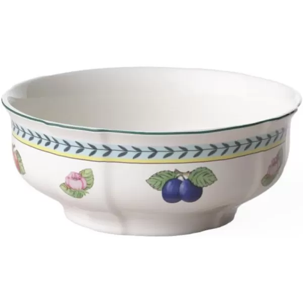 Villeroy &amp; Boch French Garden Fleurence Round Vegetable Porcelain Bowl, 9.75 in, White/Multicolored