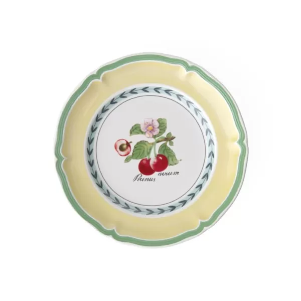 Villeroy &amp; Boch French Garden Valence Bread &amp; Butter Plate : Cherry, 6.5 in, White/Multicolored