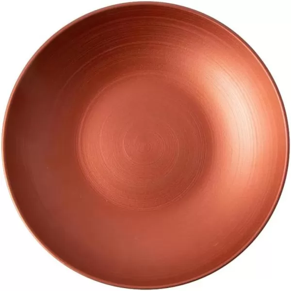 Villeroy &amp; Boch Manufacture Glow Coupe Deep Plate , 9.5 oz, Premium Porcelain, Copper