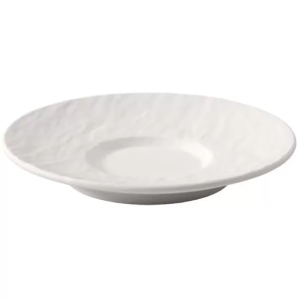 Villeroy &amp; Boch Manufacture Rock Espresso Cup Saucer, 4.75 in, Premium Porcelain, Gray
