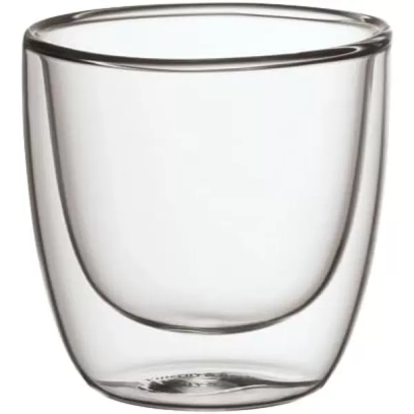 Villeroy &amp; Boch Manufacture Rock Small Tumbler, 2.5 in/3.75 oz, Crystal Glass, Clear