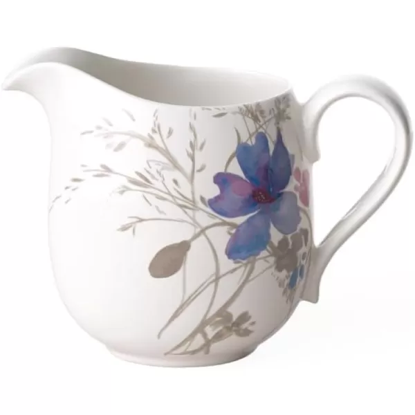 Villeroy &amp; Boch Mariefleur Basic Milk Jug, 20.25 oz, White/Multicolored