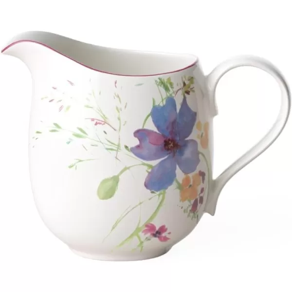 Villeroy &amp; Boch Mariefleur Basic Milk Jug, 20.25 oz, White/Multicolored