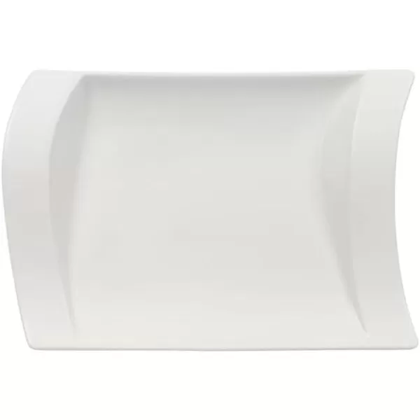 Villeroy &amp; Boch New Wave Large Rectangular Dinner Plate, 15.5 x 9.75 in, White