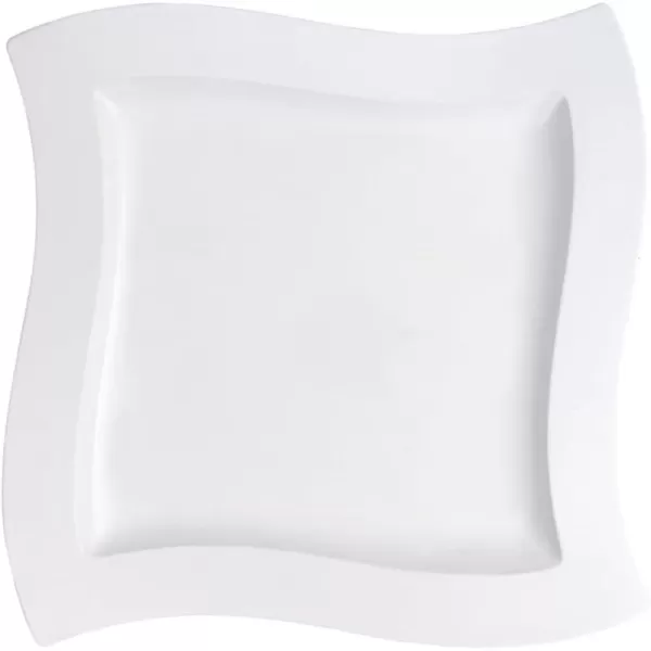 Villeroy &amp; Boch New Wave Large Rectangular Dinner Plate, 15.5 x 9.75 in, White