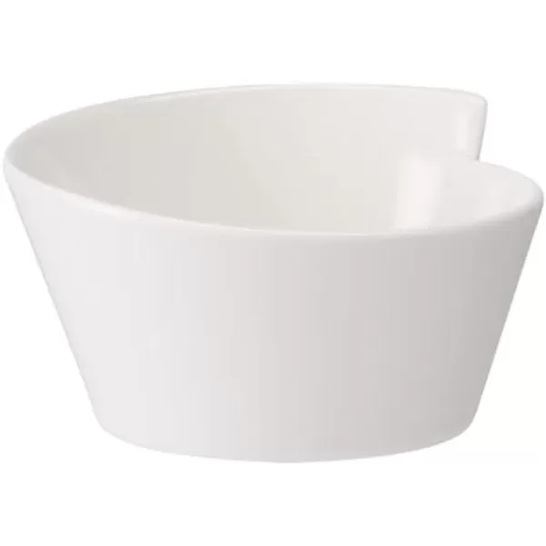 Villeroy &amp; Boch New Wave Small Round Porcelain Rice Bowl, 15.5 oz, White)