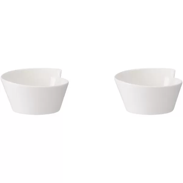 Villeroy &amp; Boch New Wave Small Round Porcelain Rice Bowl, 15.5 oz, White)