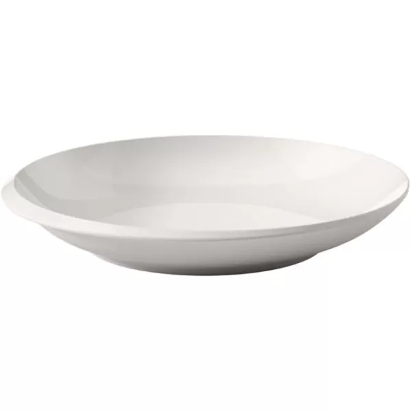 Villeroy &amp; Boch NewMoon Deep Bowl Generously Designed for Soups and Side Dishes, Premium Porcelain, Dishwasher Safe, White, 29X29X5CM
