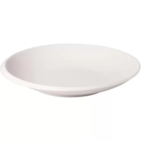 Villeroy &amp; Boch NewMoon Deep Bowl Generously Designed for Soups and Side Dishes, Premium Porcelain, Dishwasher Safe, White, 29X29X5CM