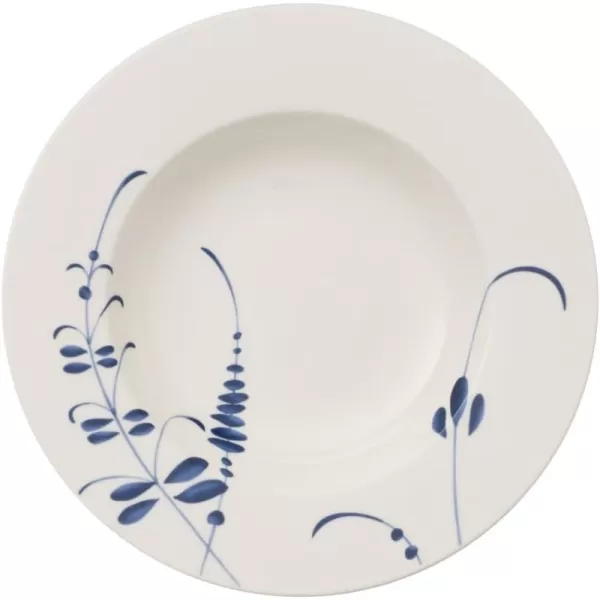 Villeroy &amp; Boch Old Luxembourg Brindille Rice Bowl, 25 oz, White/Blue