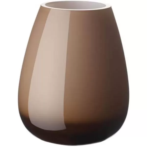 Villeroy &amp; Boch - Rose Garden Home Vase/Hurricane Lamp, 17 cm, Crystal Glass, Pink, Capacity 2,750 ml