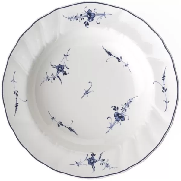 Villeroy &amp; Boch Vieux Luxembourg Salad Plate, 8 in, White/Blue