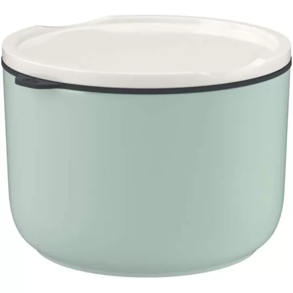 Villeroy &amp; Boch like ToGo &amp; ToStay - lunch box, 13 x 9.5 cm, premium porcelain, round, Mint green