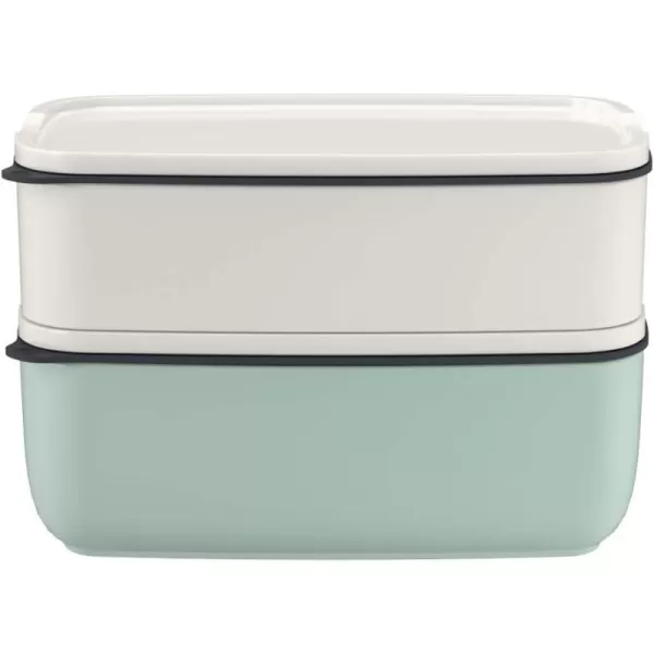 Villeroy &amp; Boch like ToGo &amp; ToStay - lunch box, 13 x 9.5 cm, premium porcelain, round, Mint green