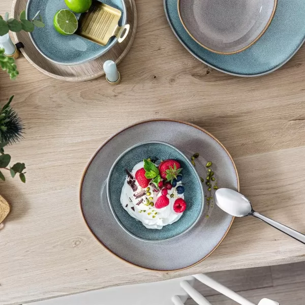 Like. By Villeroy and Boch – Lave glacé Bowl, 600 ml, Charming, Medium Bowl Made From Stoneware For Crunchy Salads, Dishwasher and Microwave-Safe