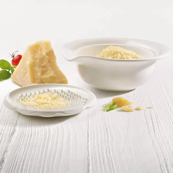 Pasta Passion Medium Pasta Plate Set of 2 by Villeroy &amp; Boch - Premium Porcelain - Made in Germany - Dishwasher and Microwave Safe - 10.75 Inches ,White