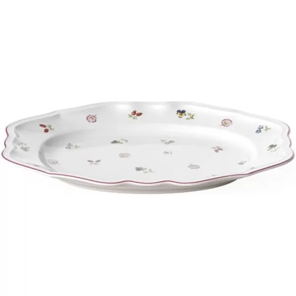 Villeroy &amp; Boch 1023952920 Petite Fleur Serving Plate, 37 cm, Premium Porcelain, White/Colourful