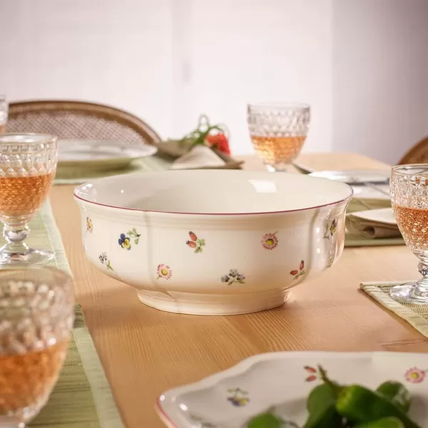 Villeroy &amp; Boch 1023953170 Petite Fleur Bowl, 21 cm, Premium Porcelain, White/Colourful