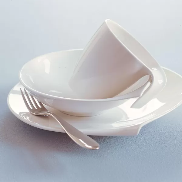 Villeroy &amp; Boch 1034203810 Flow Individual Bowl, 6.25 x 5 in, White)